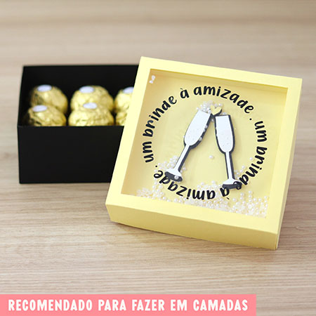 Caixa 9 bombons (modelo 01)